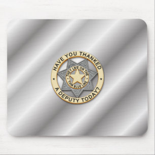 Mousepad Crachá fino de linha azul