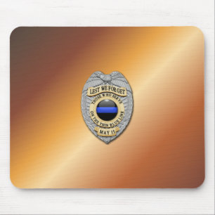 Mousepad Crachá fino de linha azul
