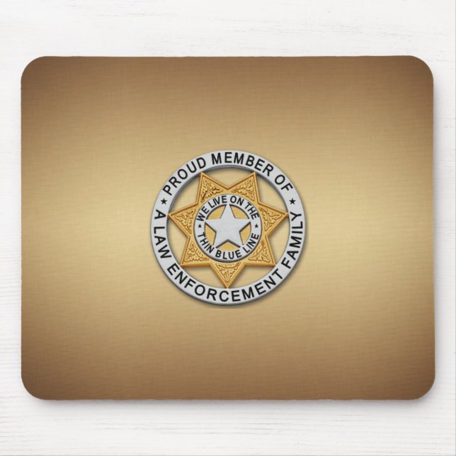 Mousepad Crachá fino de linha azul (Frente)