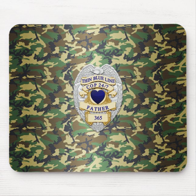 Mousepad Crachá fino de linha azul (Frente)