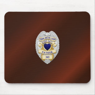 Mousepad Crachá fino de linha azul