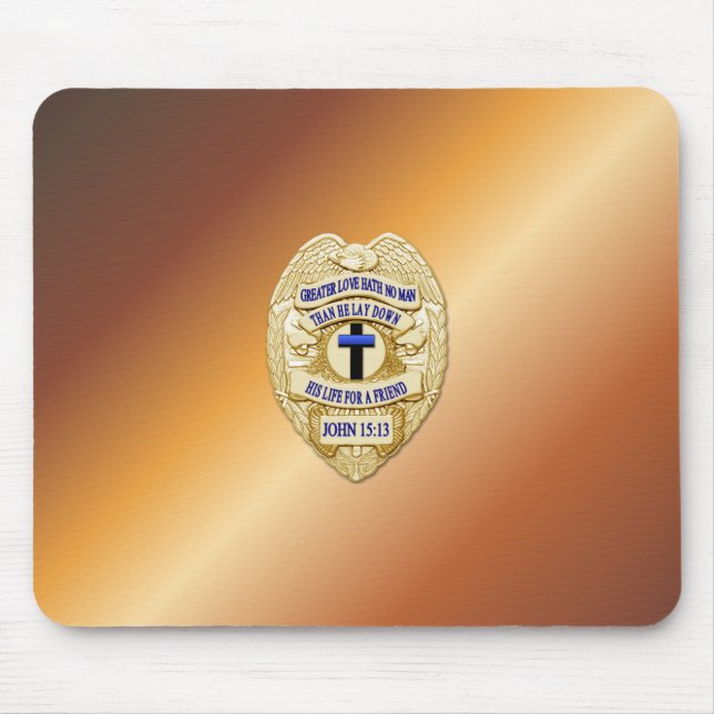 Mousepad Crachá fino de linha azul (Frente)