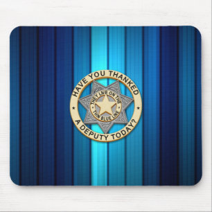 Mousepad Crachá fino de linha azul