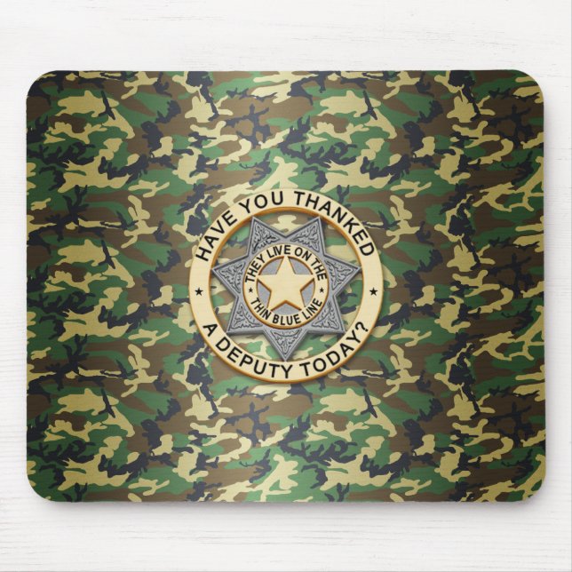 Mousepad Crachá fino de linha azul (Frente)