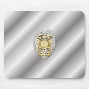 Mousepad Crachá fino de linha azul
