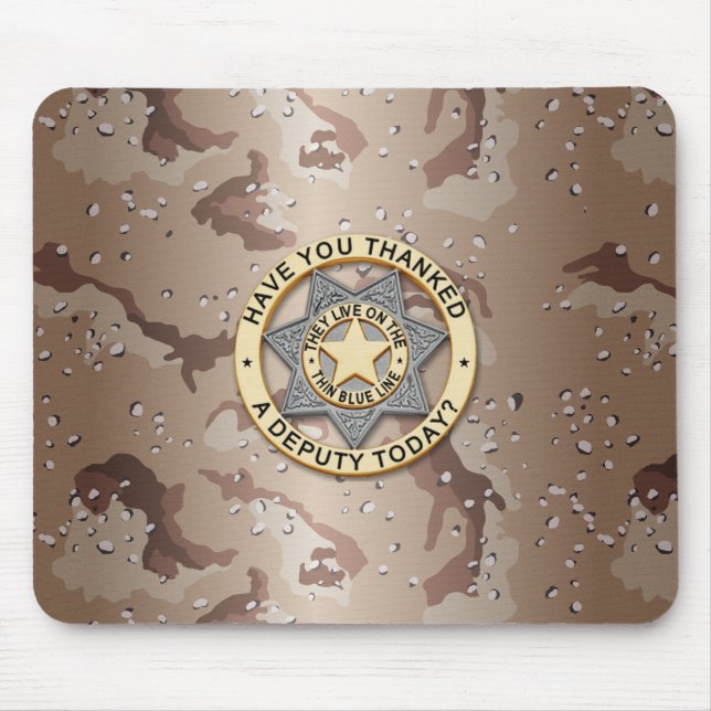 Mousepad Crachá fino de linha azul (Frente)