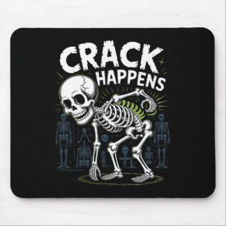 Mousepad Crack Ocorre Engraçado Osteopath Spine Halloween
