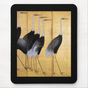 Mousepad Crane, Ogata Kōrin, Bela Arte Japonesa