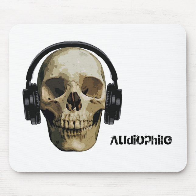 Mousepad Crânio Audiophile (Frente)
