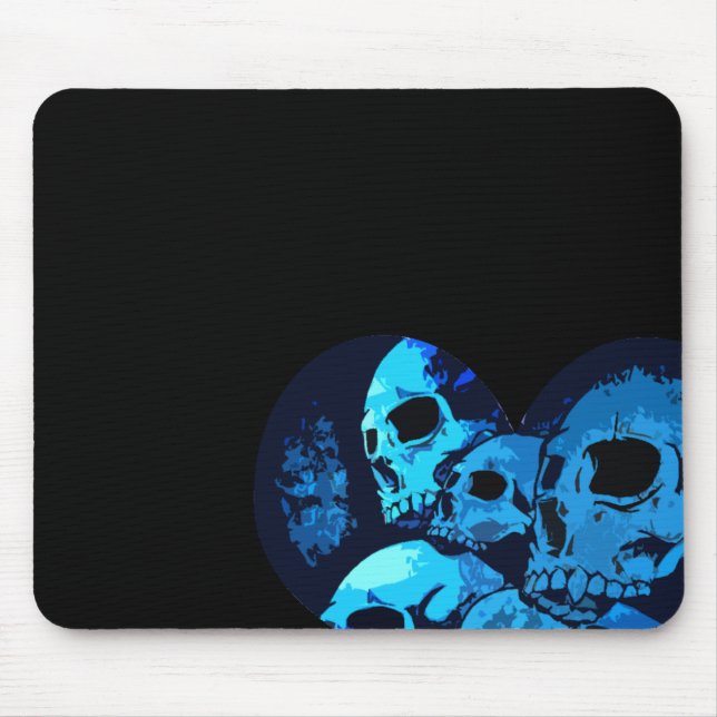 Mousepad Crânio azul (Frente)