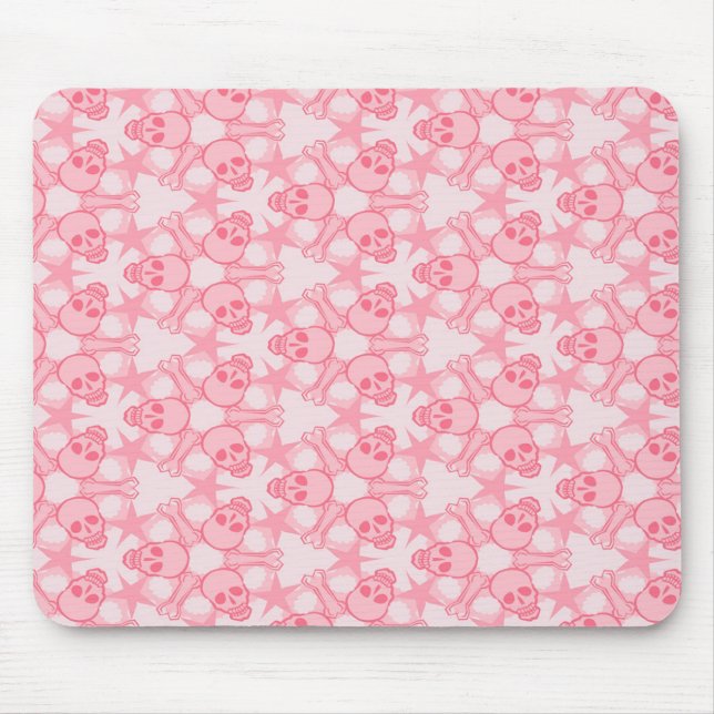 Mousepad Crânio bonito e tapete do rato das estrelas (Frente)