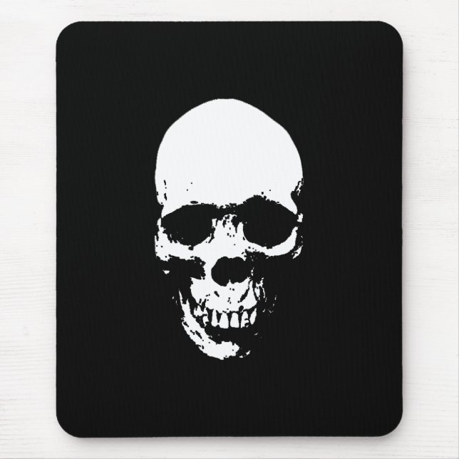 Mousepad Crânio branco do rotor (Frente)