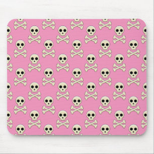 Mousepad Crânio com Ossos