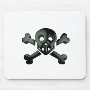Mousepad crânio cruzado