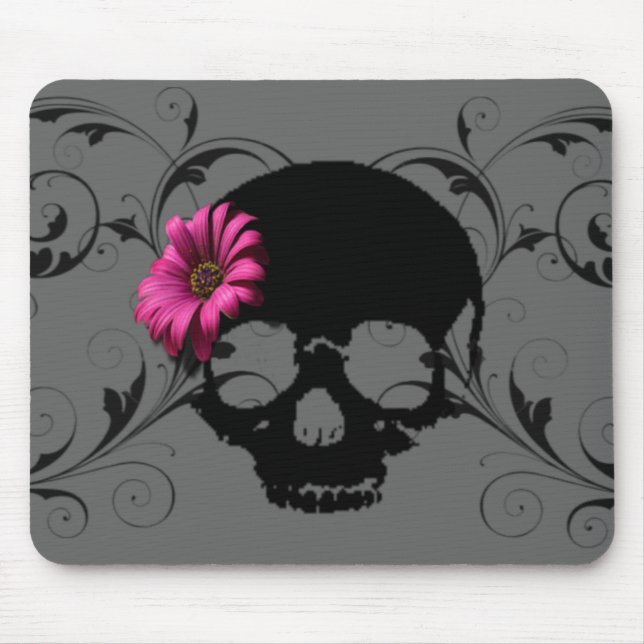 Mousepad crânio da flor (Frente)