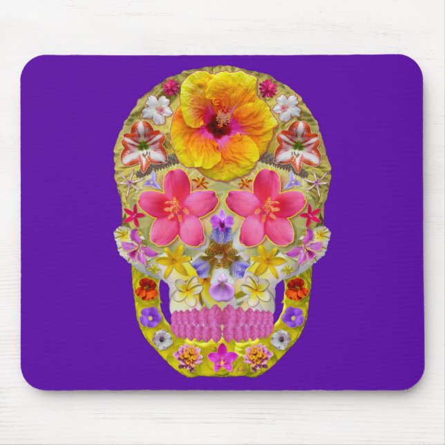 Mousepad Crânio da Flor 4 - Tropical (Frente)