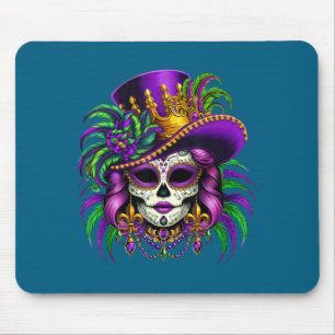 Mousepad Cranio de Açúcar Mardi Gras Para Arte