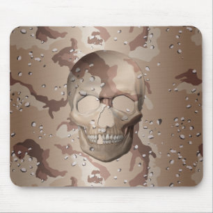 Mousepad crânio de Camo do deserto 3D