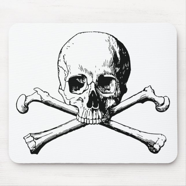Mousepad Crânio de Crossbones (Frente)