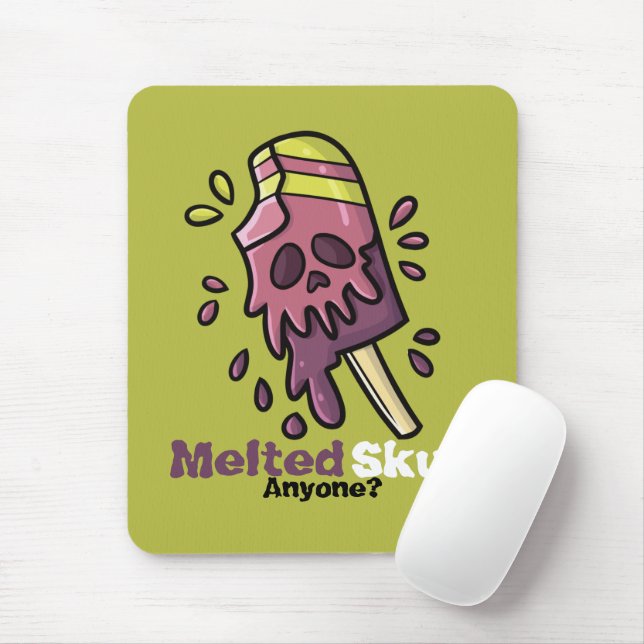 Mousepad Crânio Derivado Personalizável (Com mouse)