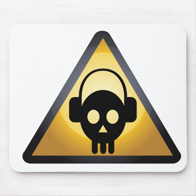 Mousepad crânio DJ (Frente)