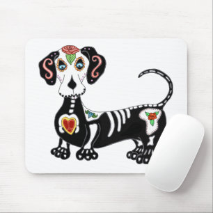 Mousepad Crânio do açúcar do Dachshund