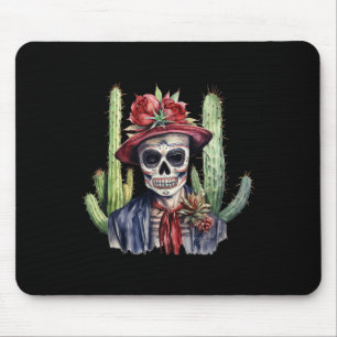 Mousepad Crânio do açúcar Pavilhão mexicano Cinco De Mayo D