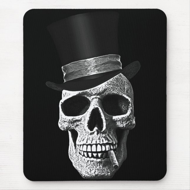 Mousepad Crânio do chapéu alto (Frente)