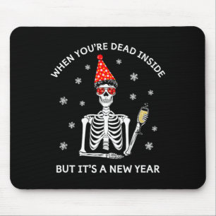 Mousepad Crânio Engraçado Quando Você Está Morto Por Dentro