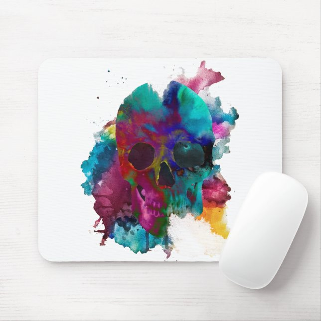 Mousepad Crânio - Explosão de tinta (Skull - Ink Blast) (Com mouse)