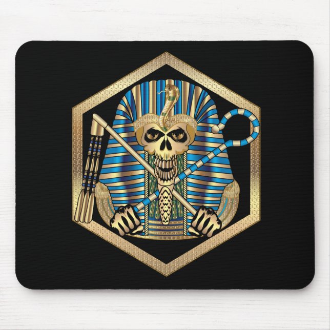 Mousepad Crânio faraó egípcio (Frente)