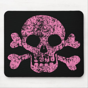 Mousepad Crânio para fora vestido e Crossbones