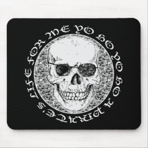 Mousepad crânio pirata