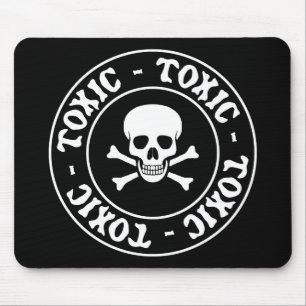 Mousepad Crânio tóxico e Crossbones