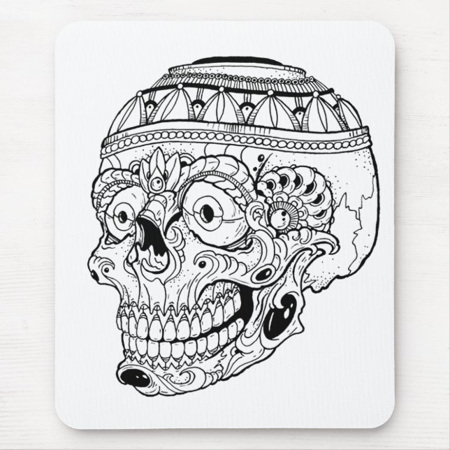 Mousepad Crânio tribal (Frente)