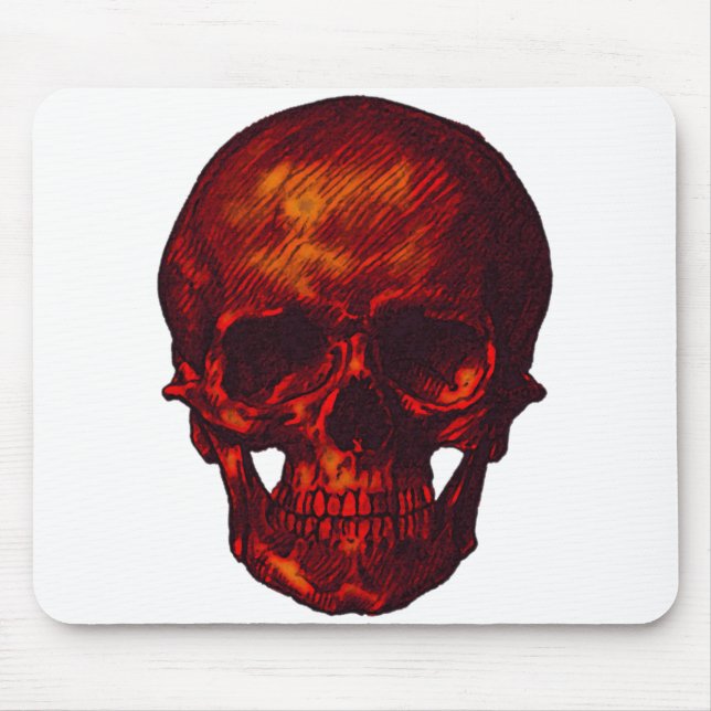 Mousepad Crânio Vermelho (Frente)