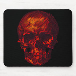 Mousepad Crânio Vermelho