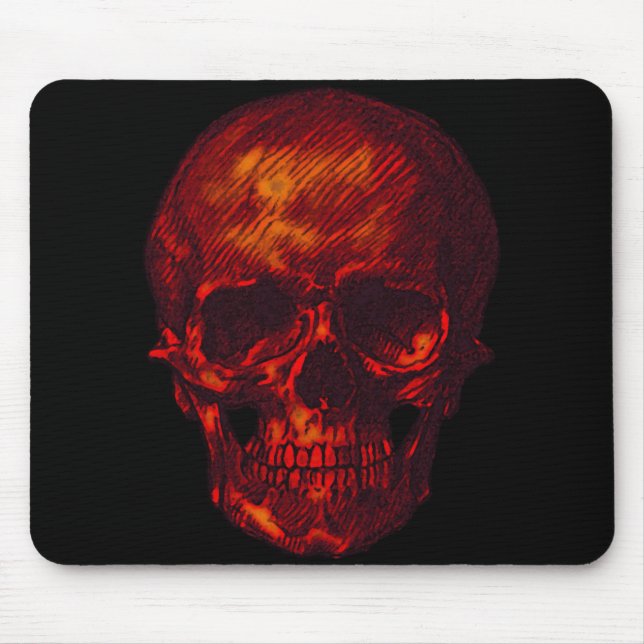 Mousepad Crânio Vermelho (Frente)
