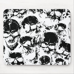 Mousepad crânios de moagem impressão