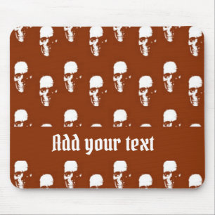 Mousepad Crânios sob costume marrom