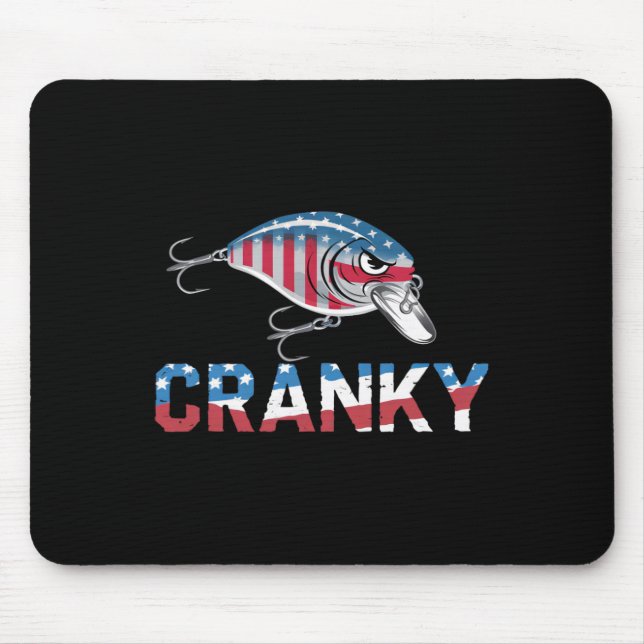 Mousepad Cranky Usa Crankit Pesca Dia dos Pais  (Frente)