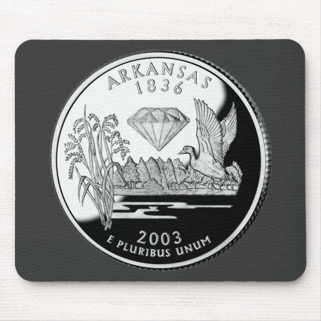 Mousepad Cratera Estadual dos Diamantes do Faux Arkansas (Frente)