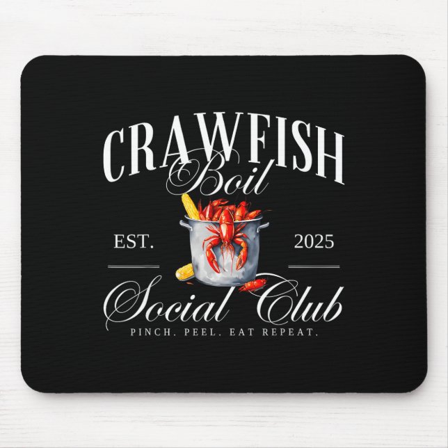 Mousepad Crawfish Boil Social Club Cajun Seafood Festival S (Frente)