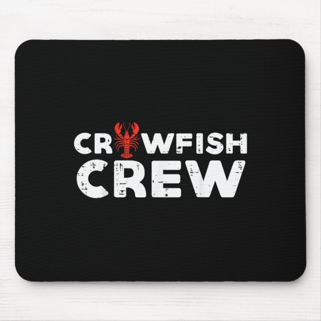 Mousepad Crawfish Crew Funny Crayfish Cajun Matching Men Wo (Frente)