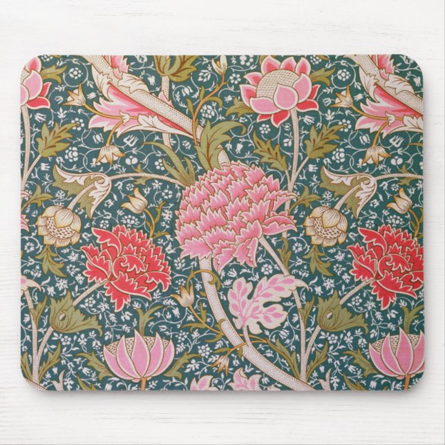 Mousepad Cray - Art nouveau floral impressão por William Mo (Frente)