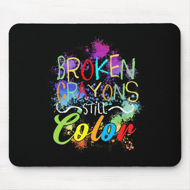 Mousepad Crayons ainda tem problemas de saúde mental com au (Frente)