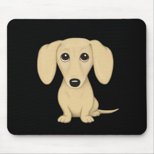Mousepad Cream - Dachshund Curto