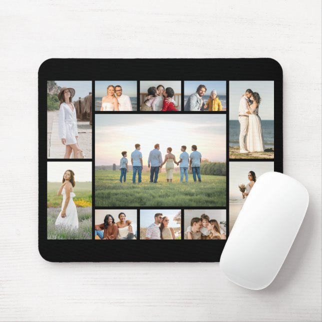 Mousepad Create Your Own 11 Photo Collage  (Com mouse)