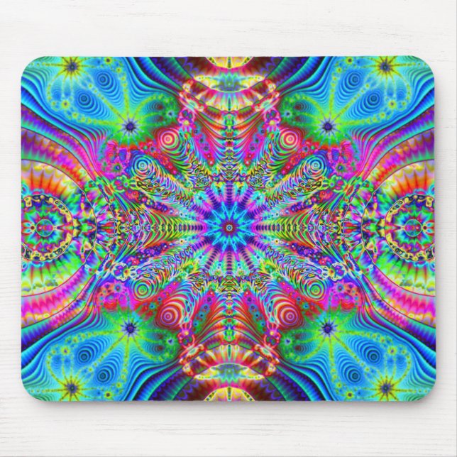 Mousepad Creatrip cósmico - design trippy psicadélico (Frente)