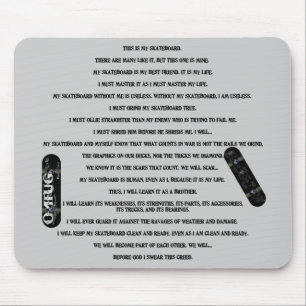 Mousepad Credo dos patinadores